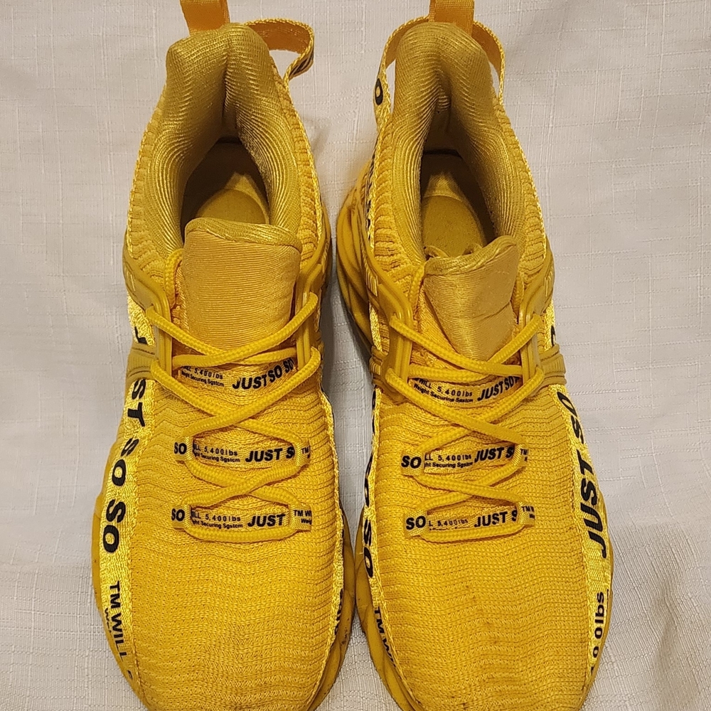 Just So So-Yellow Athletic Sneakers